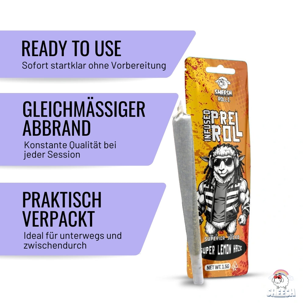 SHEESH Rollz - Super Lemon Haze - 1,5g Pre Roll