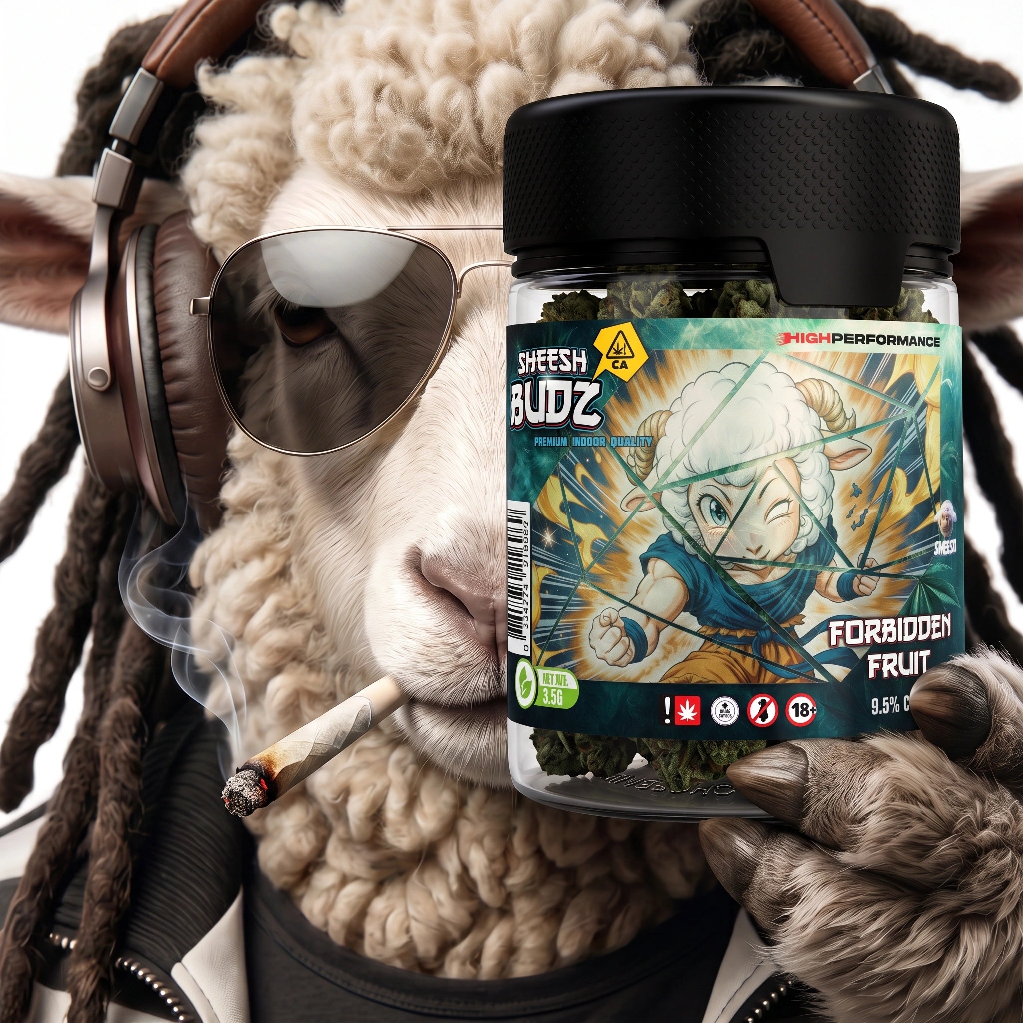 SHEESH BUDZ CBD - Forbidden Fruit - 3.5g - 9.5% CBD