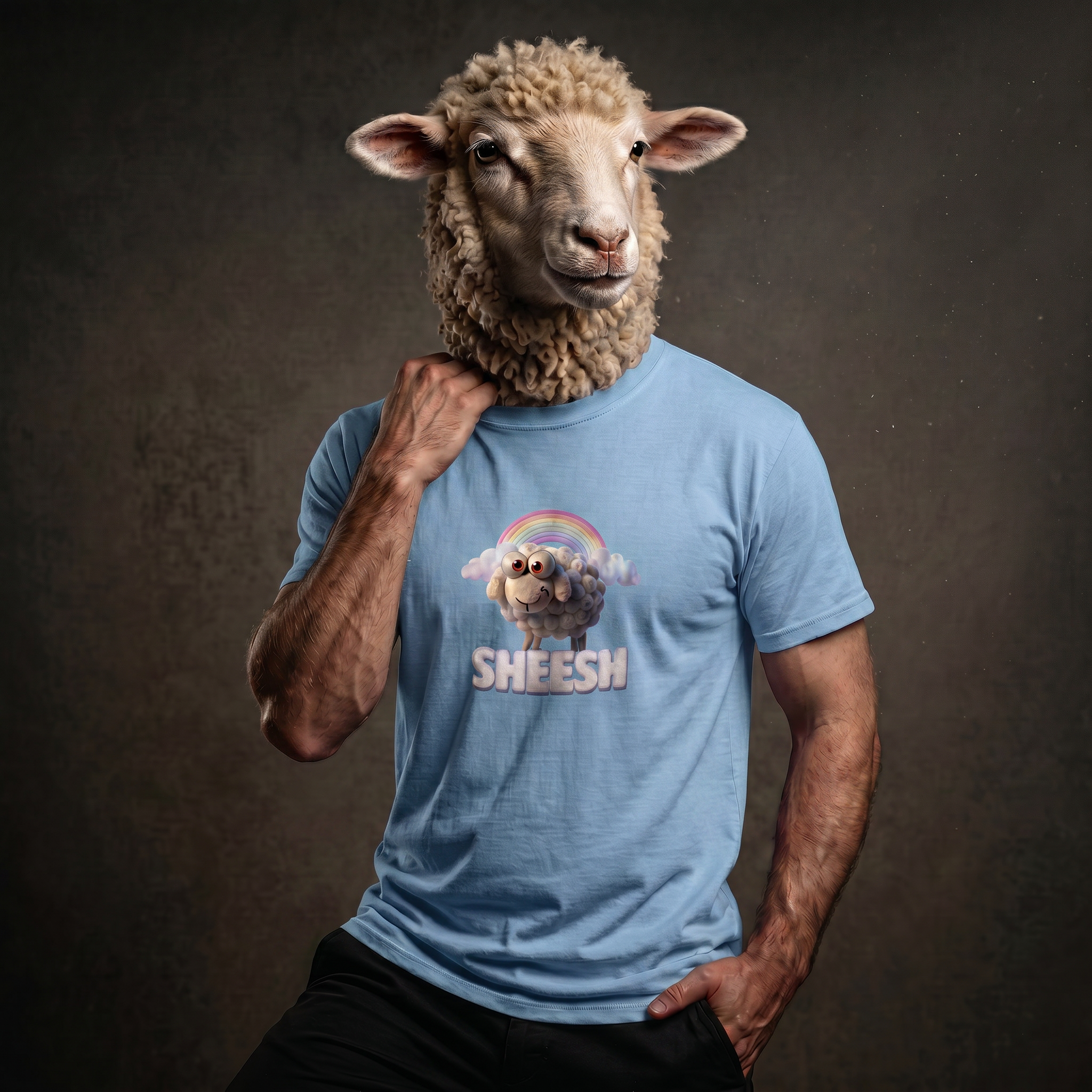 SHEESH T-SHIRT - BLAU