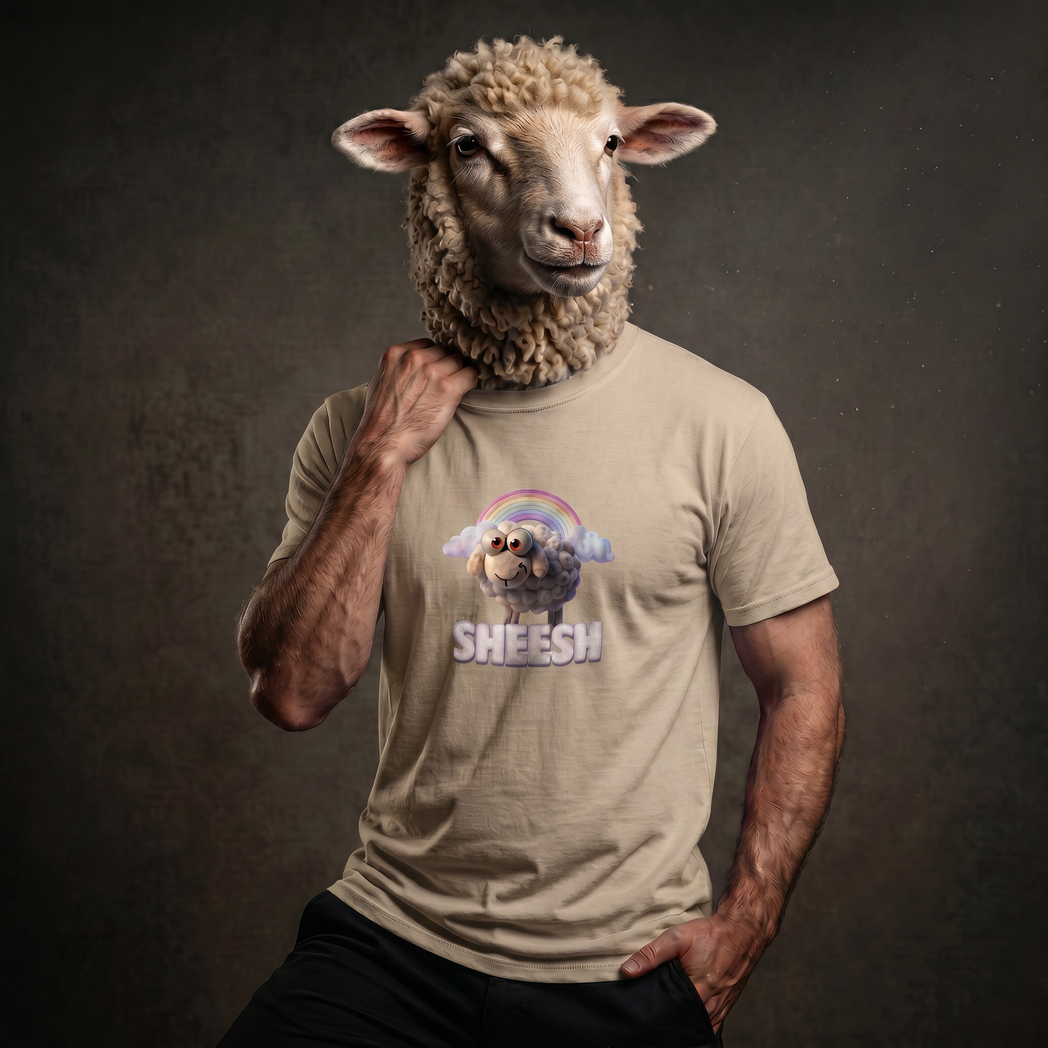SHEESH T-SHIRT - SAND