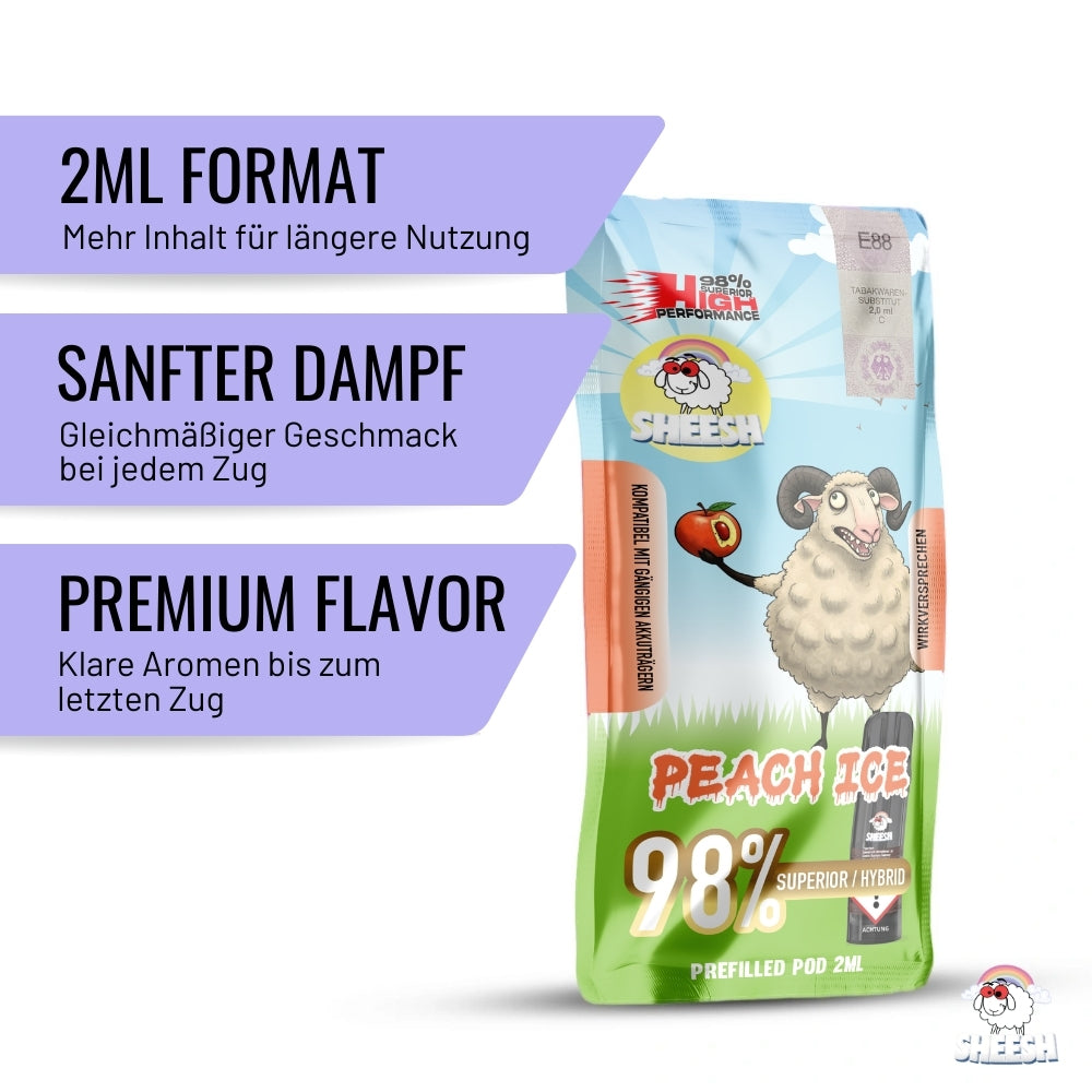 SHEESH - Signature Pod - Peach Ice - Superior