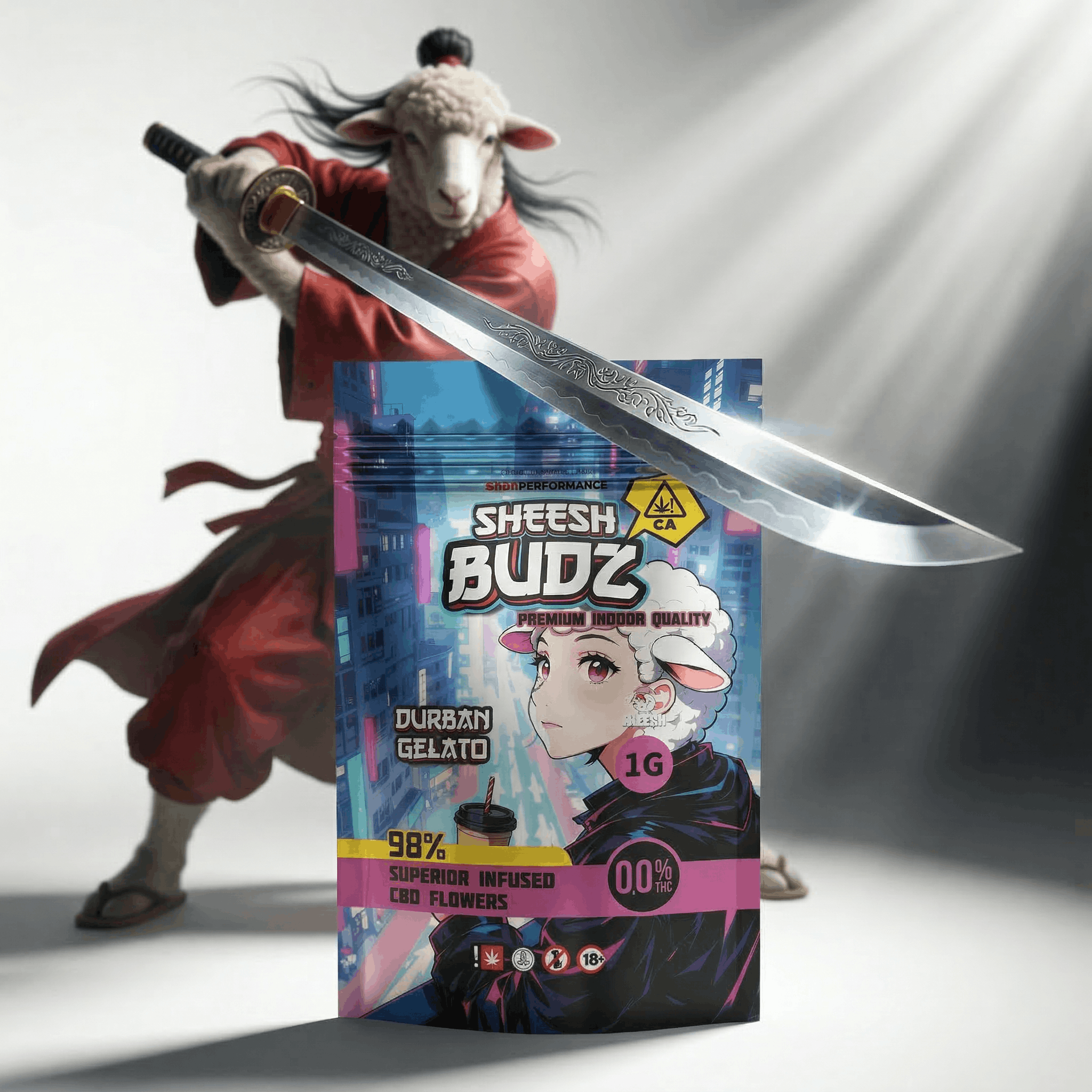 SHEESH BUDZ - CBD Blüten - Durban Gelato - 1g