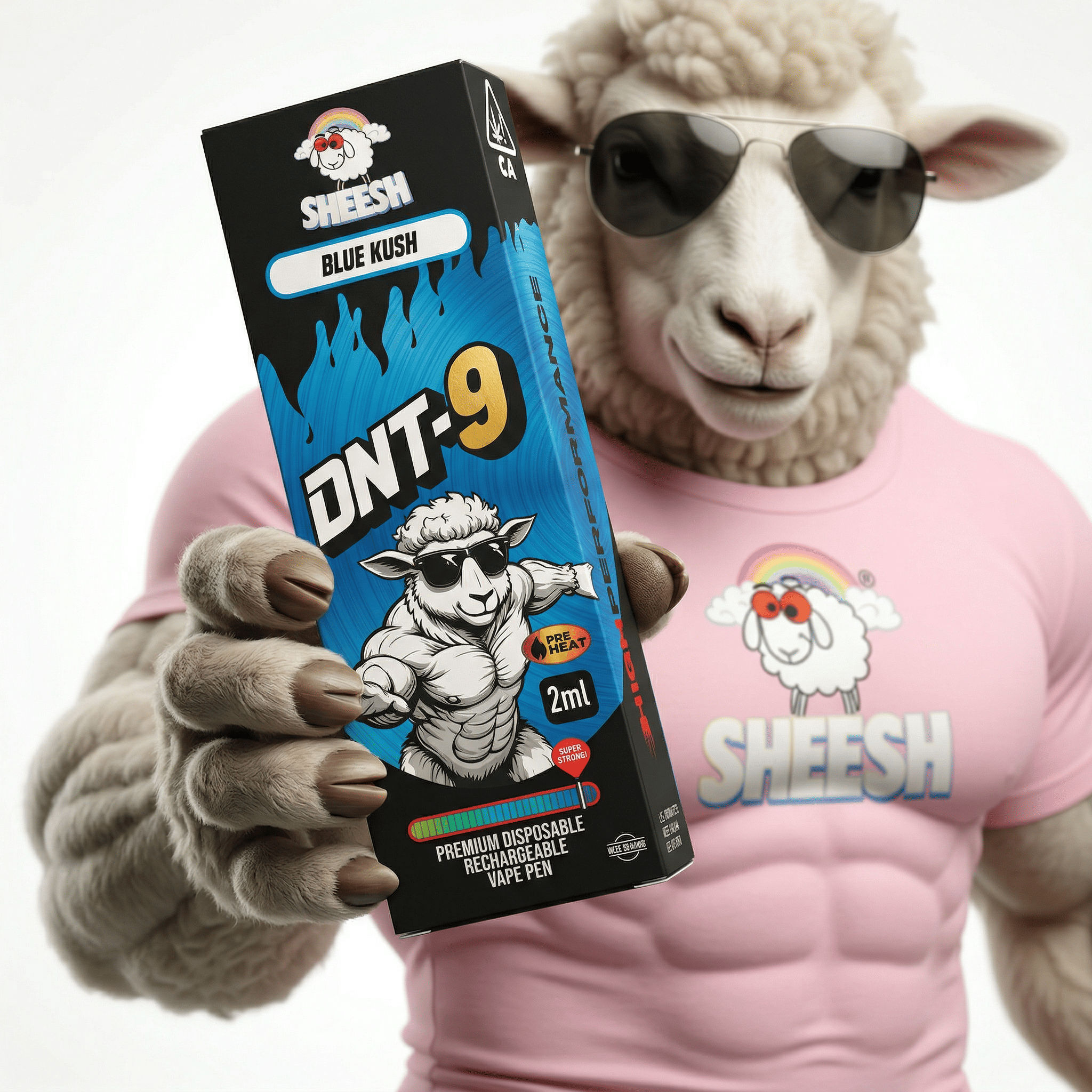 DNT9 Vape - Blue Kush - 2ml - sheesh