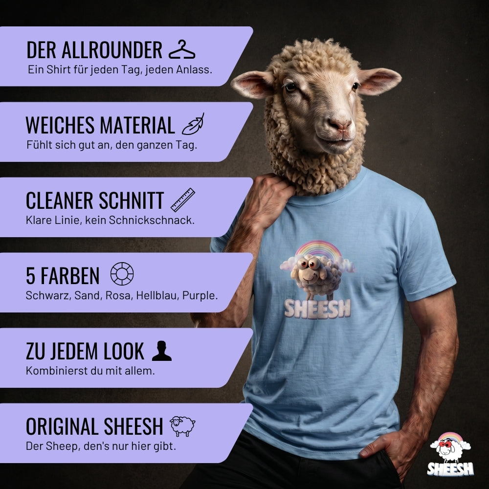SHEESH T-SHIRT - BLAU
