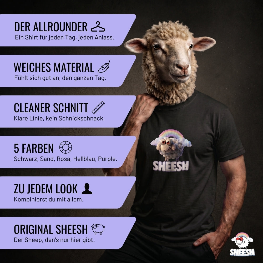 SHEESH T-SHIRT - SCHWARZ