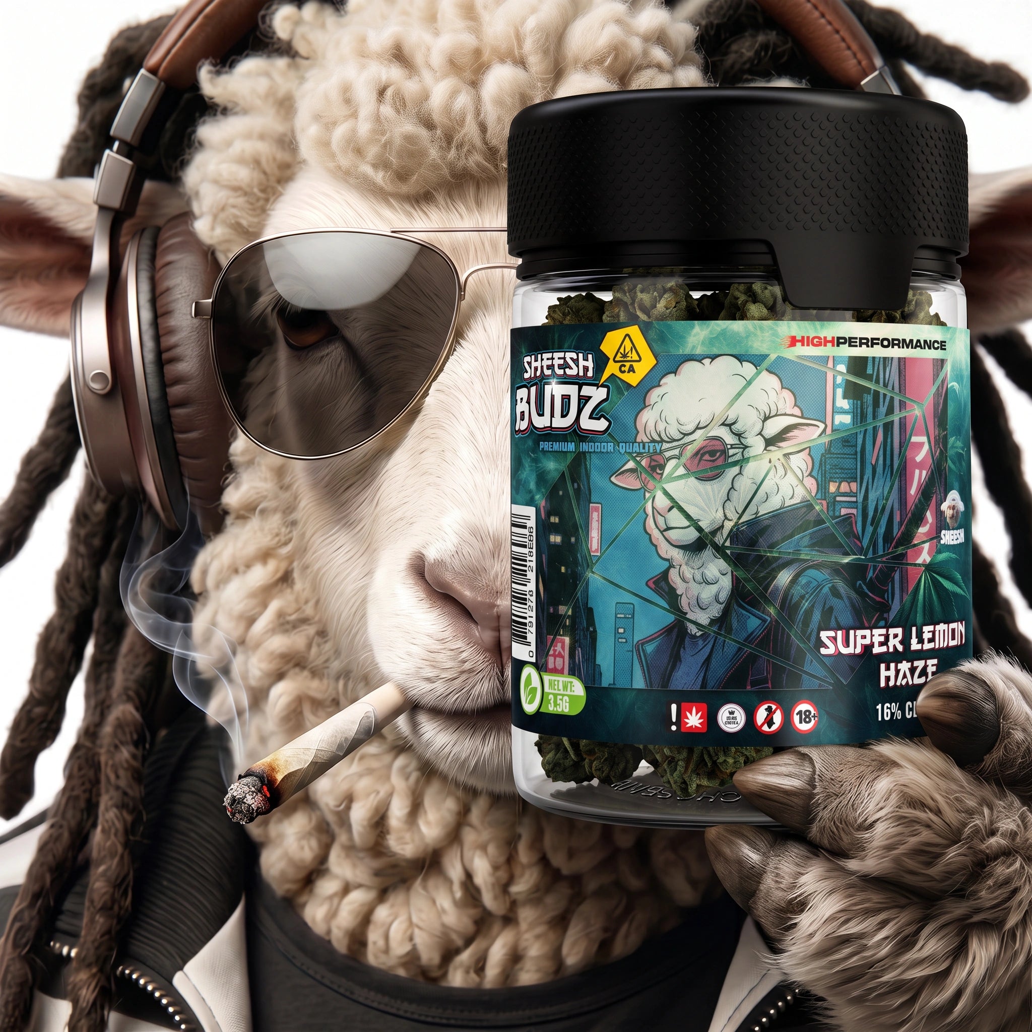 SHEESH BUDZ CBD - Super Lemon Haze - 3.5g - 16% CBD