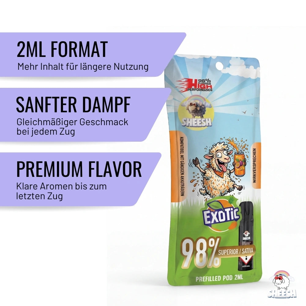 SHEESH - Superior Pod - Exotic - 2ml Pod